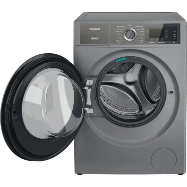 10kg Hotpoint Washing Machine, GentlePower, Silver, A Rated - H8 W046SB UK - Naamaste London Homewares - 4