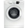 7kg Hotpoint Washing Machine, AntiStain, White, D Rated - NSWM 743U W UK N - Naamaste London Homewares - 1