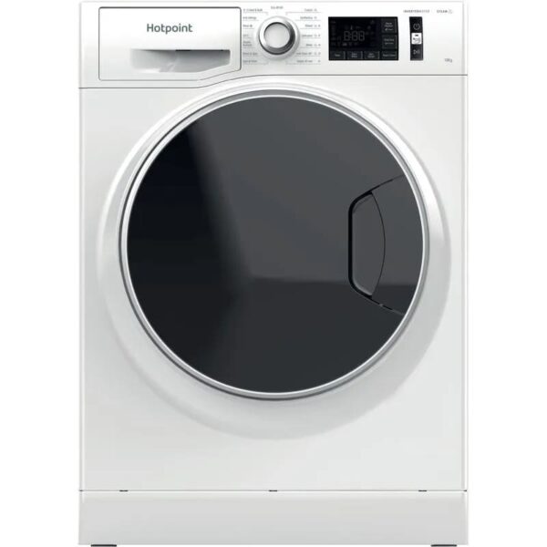 10kg Hotpoint Washing Machine, ActiveCare, A Rated, White - NM111046WDAUKN - Naamaste London Homewares - 1