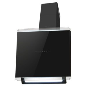 70cm Chimney Black Cooker Hood - CDA EXG70BL - Naamaste London Homewares - 1