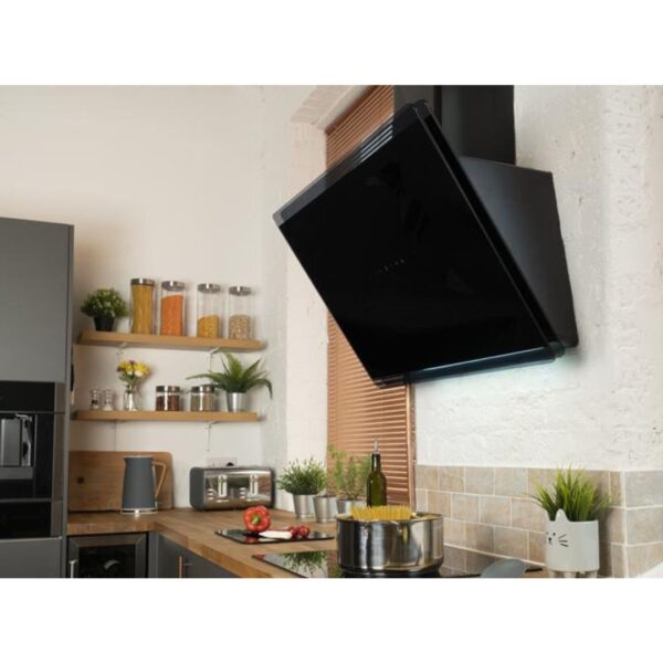 60cm Gesture Control Extractor, Black - CDA EXG60BL - Naamaste London Homewares - 4