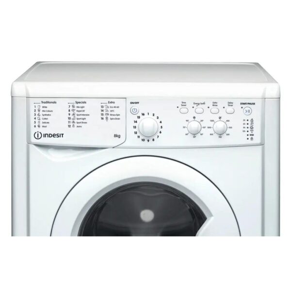 7Kg Freestanding Indesit Washing Machine, Front Load - IWC71453WUKN - Naamaste London Homewares - 8