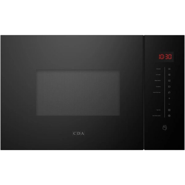 25L Built-In Microwave Oven with Grill, Black - CDA VP400BL - Naamaste London Homewares - 1