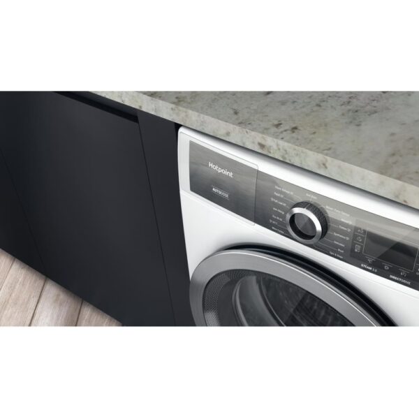 9kg Hotpoint Washing Machine, GentlePower, White, A Rated - H8W946WBUK - Naamaste London Homewares - 5