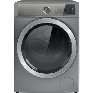 9kg Hotpoint Washing Machine, Gentlepower, Silver, A Rated - H8 W946SB UK - Naamaste London Homewares - 1