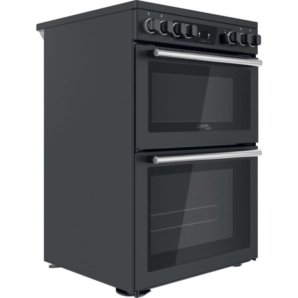 Ceramic Electric Cooker with Double Oven, Black, A Rated - Hotpoint CD67V9H2CA/UK - Naamaste London Homewares - 6