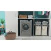 7kg Indesit Washing Machine, 1400 Spin, Silver, E Rated - BWE71452SUKN - Naamaste London Homewares - 9