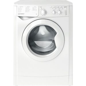 7kg Indesit Washing Machine, 1200 Spin, White, E Rated - IWC71252WUKN - Naamaste London Homewares - 1