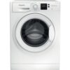 8kg Hotpoint Washing Machine, Anti-stain,1400rpm, White - NSWM845CWUKN - Naamaste London Homewares - 1