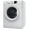 8kg Hotpoint Washing Machine, Anti-stain,1400rpm, White - NSWM845CWUKN - Naamaste London Homewares - 2