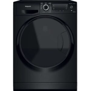 8Kg Hotpoint Washer Dryer, Black, D Rated - NDD8636BDAUK - Naamaste London Homewares - 1