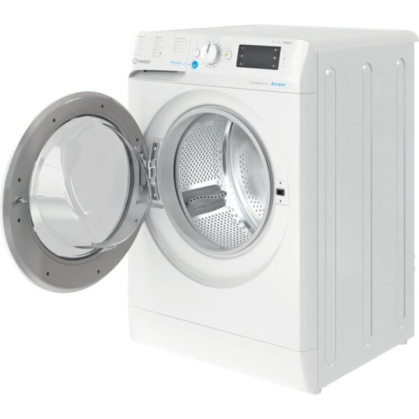 8kg Indesit Washer Dryer 1400 Spin, White, A Rated - BDE86436XWUKN - Naamaste London Homewares - 4