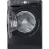 9kg Indesit Washing Machine, 1400 Spin, Black, A Rated - BWE91496XKUKN - Naamaste London Homewares - 2