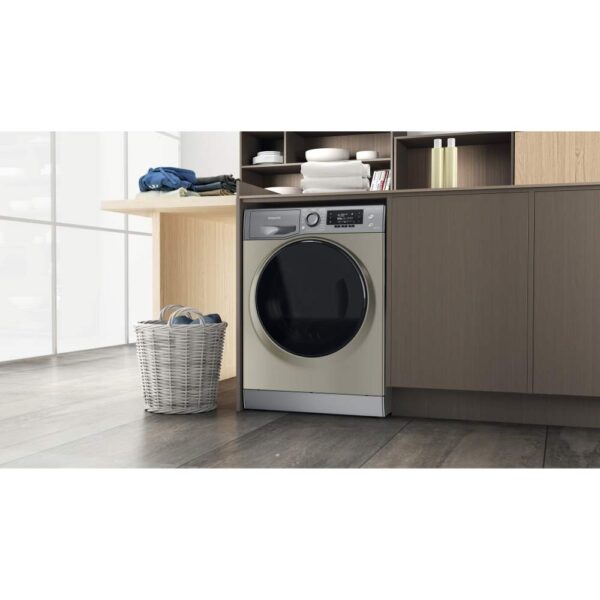 Hotpoint Washer Dryer 10kg in Grey, 1400 Spin, A Rated - NDD 10726 GDA UK - Naamaste London Homewares - 9