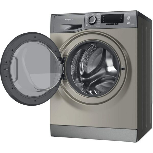 Hotpoint Washer Dryer 10kg in Grey, 1400 Spin, A Rated - NDD 10726 GDA UK - Naamaste London Homewares - 10