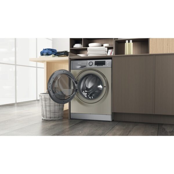 Hotpoint Washer Dryer 10kg in Grey, 1400 Spin, A Rated - NDD 10726 GDA UK - Naamaste London Homewares - 7