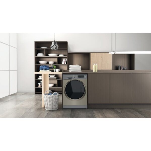 Hotpoint Washer Dryer 10kg in Grey, 1400 Spin, A Rated - NDD 10726 GDA UK - Naamaste London Homewares - 8