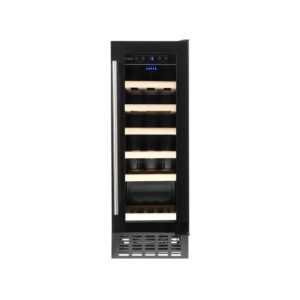 30cm Freestanding Under Counter Wine Cooler, Slimline, Black - Amica AWC300BL - Naamaste London Homewares - 1