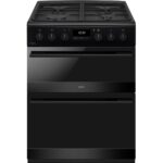 Dual Fuel Cooker with Double Oven, Black, A Rated - CDA CFD600MB - Naamaste London Homewares - 1