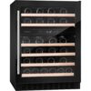 46 Bottle Wine Cooler, Black, G Rated - CDA CFWC604BL - Naamaste London Homewares - 2