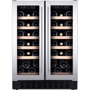 38 Bottle CDA Wine Cooler, Stainless Steel, G Rated - CFWC624SS - Naamaste London Homewares - 1