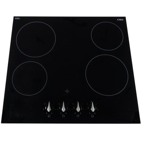 4 Zone Electric Ceramic Hob, Black Frameless - CDA HC6312FR - Naamaste London Homewares - 4