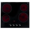 4 Zone Electric Ceramic Hob, Black Frameless - CDA HC6312FR - Naamaste London Homewares - 6