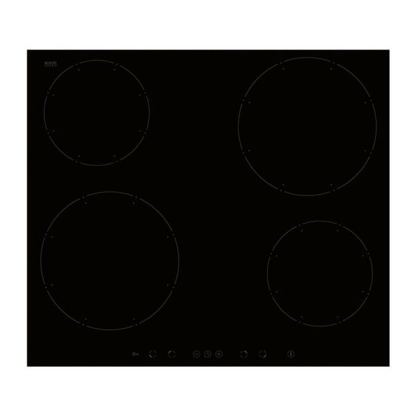 60cm Four Zone Induction Hob, Frameless, Black - Amica PI6540TU - Naamaste London Homewares - 1