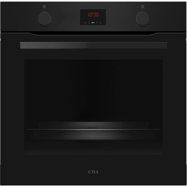 Built-In Single Electric Oven, Black, A Rated - CDA SC035BL - Naamaste London Homewares - 1