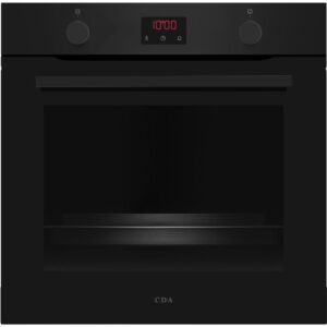 77L Built-In Electric Oven, Black, A+ Rated - CDA SC050BL - Naamaste London Homewares - 1