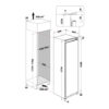 209L Built In Integrated Freezer, No Frost, White - Whirlpool AFB 18432 - Naamaste London Homewares - 5