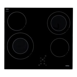 60cm Four Zone Electric Ceramic Hob, Frameless Touch Control - Amica ACH6440FR - Naamaste London Homewares - 1