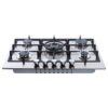 70cm 5 Burner Gas Hob, Stainless Steel - Amica AGH7100SS - Naamaste London Homewares - 5