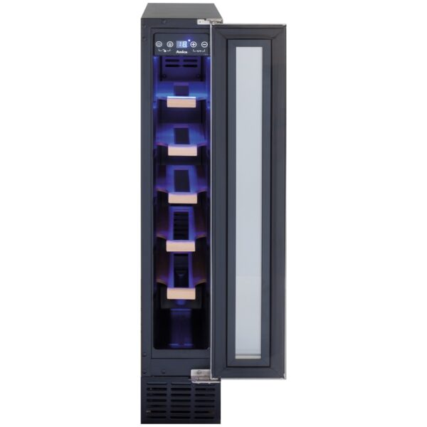 Freestanding Wine Cooler, Stainless Steel - Amica AWC150SS - Naamaste London Homewares - 7