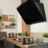 90cm Chimney Black Cooker Hood, Gesture Controlled - CDA EXG90BL - Naamaste London Homewares - 3