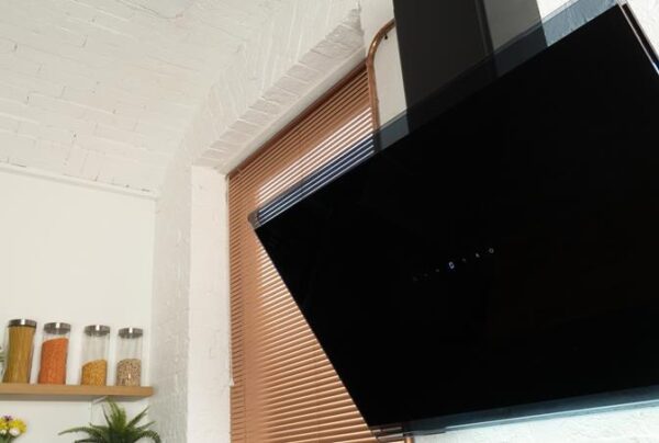 90cm Chimney Black Cooker Hood, Gesture Controlled - CDA EXG90BL - Naamaste London Homewares - 4