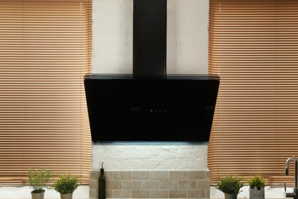 90cm Chimney Black Cooker Hood, Gesture Controlled - CDA EXG90BL - Naamaste London Homewares - 5