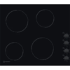 58cm Electric Ceramic Hob, Knob Control, Black - Indesit RI860C - Naamaste London Homewares - 1