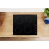 58cm Electric Ceramic Hob, Knob Control, Black - Indesit RI860C - Naamaste London Homewares - 4