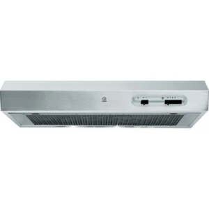 60cm Traditional Cooker Hood, White, D Rated - Indesit ISLK66FLSW - Naamaste London Homewares - 1