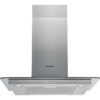 60cm Chimney Cooker Hood, Stainless Steel, D Rated - Hotpoint PHFG64FLMX - Naamaste London Homewares - 1