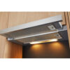 60cm Telescopic Cooker Hood, Stainless Steel, D Rated - Hotpoint HSFX - Naamaste London Homewares - 3