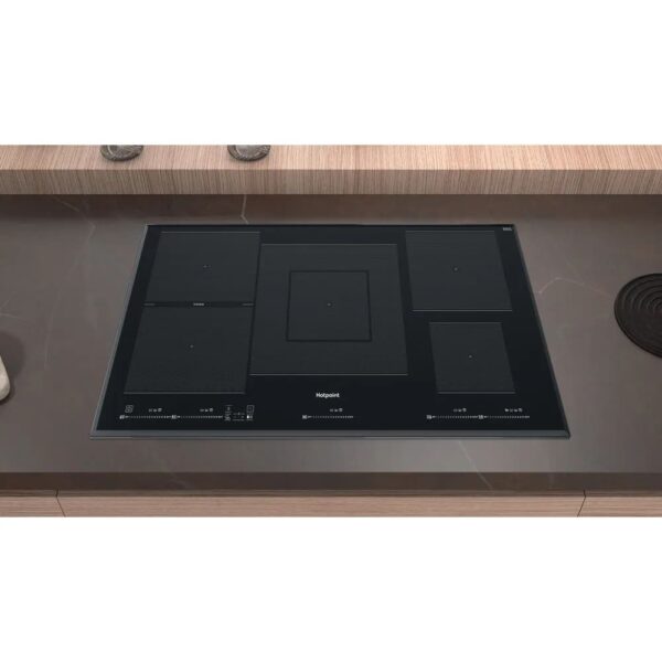 90cm Induction Hob, Black Ceramic Glass - Hotpoint TT1090BA - Naamaste London Homewares - 1