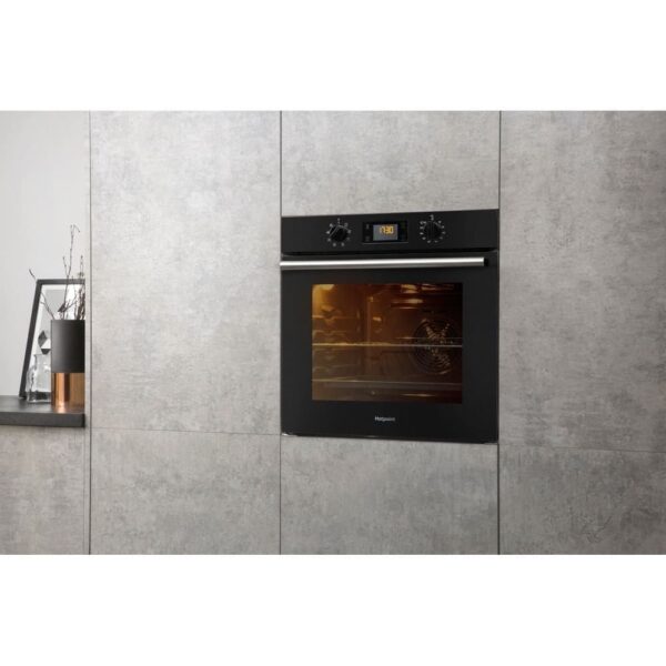 Class 2 Multiflow Built-In Electric Oven, Black - Hotpoint SA2540HBL - Naamaste London Homewares - 7