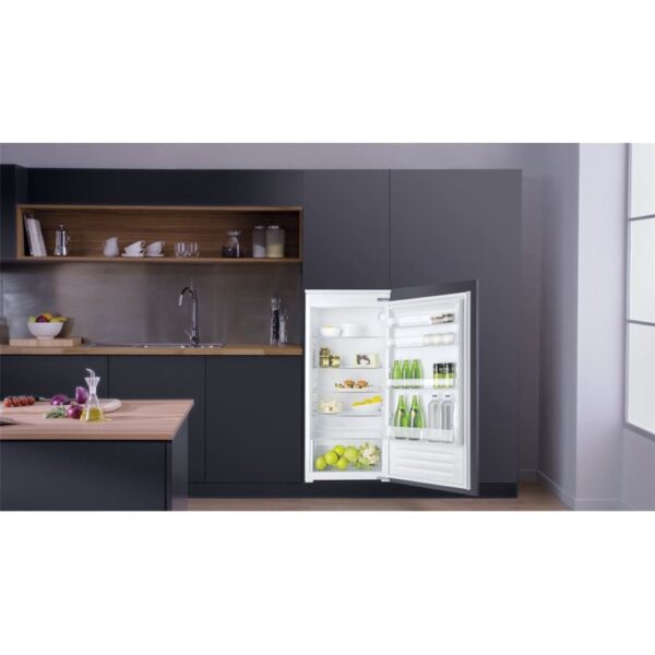 209L Built-In Integrated Larder Fridge, Sliding Hinge, White - Hotpoint HS12A1DUK2 - Naamaste London Homewares - 5