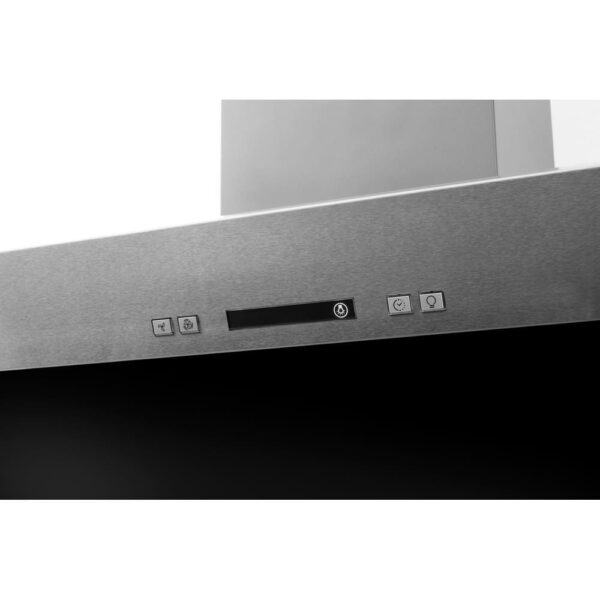 60cm Chimney Cooker Hood, Stainless Steel and Black - Hotpoint PHVP64FALK - Naamaste London Homewares - 3