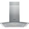 70cm Chimney Cooker Hood, Stainless Steel - Hotpoint PHGC74FLMX - Naamaste London Homewares - 1