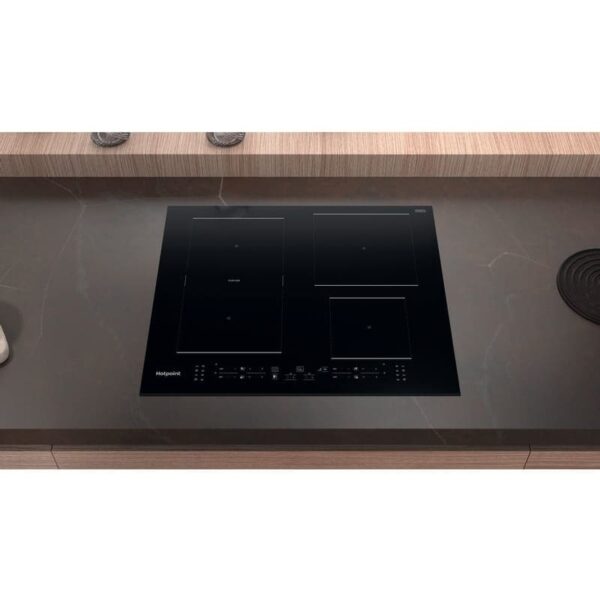 59cm 4 Zone Induction Hob, Black - Hotpoint TB7960CBF - Naamaste London Homewares - 6