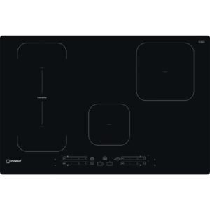 75cm 4 Zone Induction Hob With Dualzone, Black - Indesit IB21B77NE - Naamaste London Homewares - 1