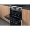 Ceramic Electric Cooker with Double Oven, Silver - Hotpoint HDM67V8D2CX - Naamaste London Homewares - 11